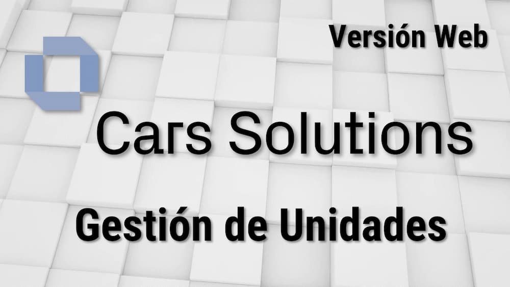 Cars Solutions (Web) Gestión de Unidades